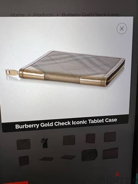 Burberry clutch & tablet holder 5