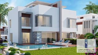 At the best price and 9-year installments, own a villa with a swimming pool and a private garden in Ladera Compound