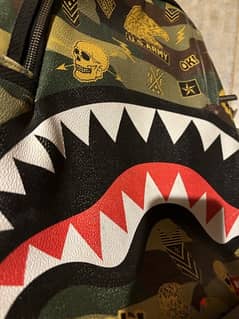 Drip check shark backpack