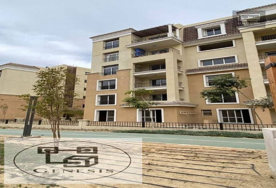 Apartment for sale 218m + roof / 4 rooms in Sarai Compound, Fifth Settlement Sarai New Cairo 2