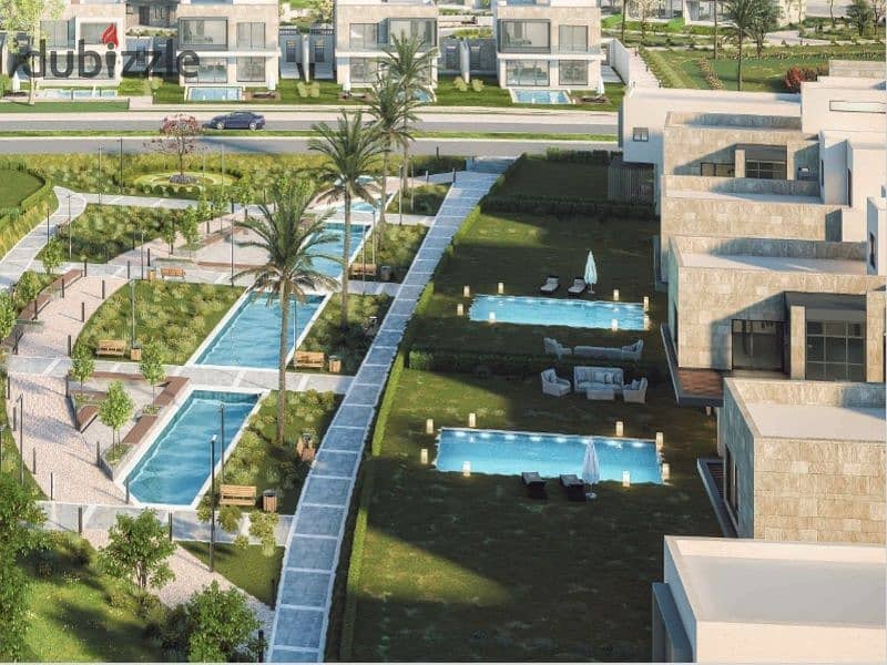 for sale villa 550m immediate receipt in sheikh zayed direct on the dahshour link in karma gates in installments 0