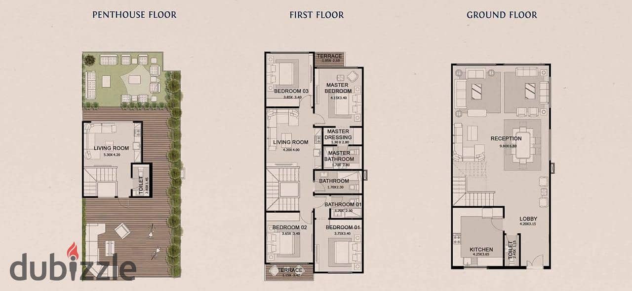 Own a townhouse with immediate delivery at the lowest price in Fifth Settlement 7