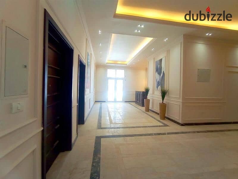 In the heart of Al-Alamin, the Latin District, your two-bedroom apartment is fully finished, with a 5% down payment, Latin District 18