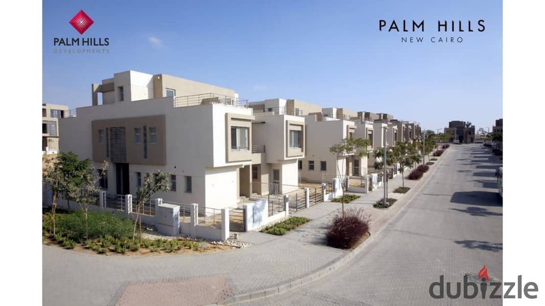 فيلا 255متر Type M للبيع في بالم هيلز القاهرة الجديدة استلام فورى فيو مفتوح ريسيل بالتقسيط Palm hills new Cairo 9