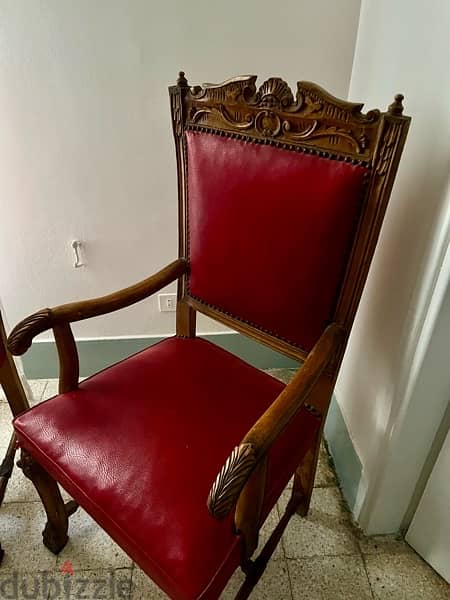 Two beautiful Oak chairs 1