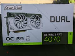 New Asus RTX 4070 Dual White Edition Sealed