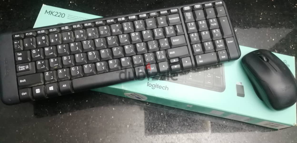 كيبورد وماوس logitech لاسلكي 1