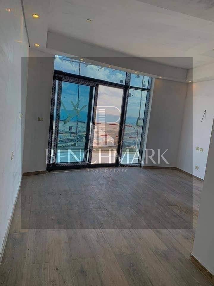 Apartment for sale, sea view, sea view, finished, on the key, at a special price, in El Alamein Towers 1