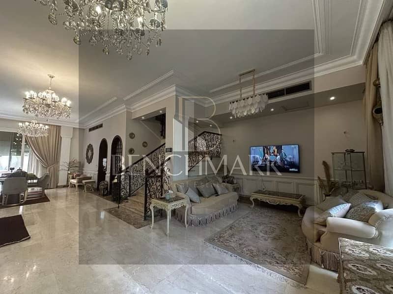 Villa Townhouse corner 245m for sale in La Vista Compound, El Patio Town, Fifth Settlement, New Cairo, next to AUC, Hyde Park Compound, and Suez Road 8