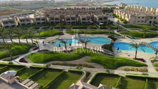 Chalet ground floor 150m for sale in La Vista Gardens Ain Sokhna, 8km from Porto Sokhna, sea view and Landscape pool View, Immediate delivery 0