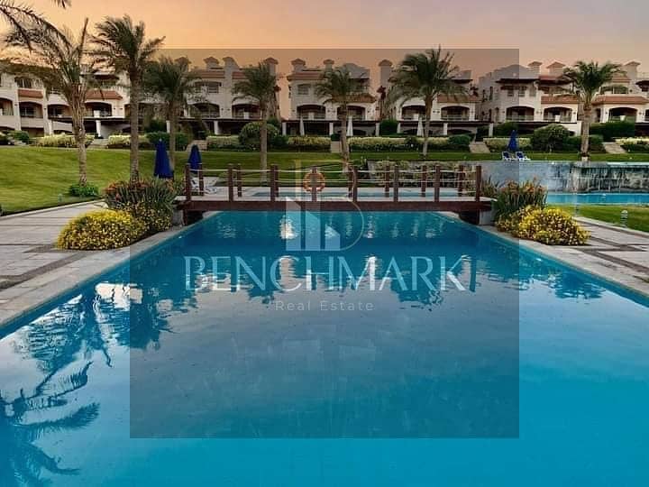 Chalet ground floor 150m for sale in La Vista Gardens Ain Sokhna, 8km from Porto Sokhna, sea view and Landscape pool View, Immediate delivery 1