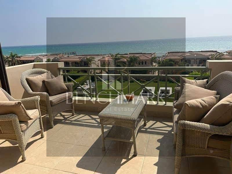 Chalet first floor 115m for sale in La Vista Gardens Ain Sokhna, 8km from Porto Sokhna, Landscape pool View, Fully finished with cash discount. 11