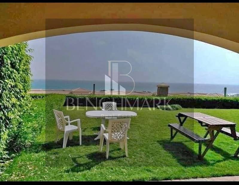 Chalet 130m for sale in La Vista Gardens Ain Sokhna, 8km from Porto Sokhna, Landscape pool View, Fully finished with cash discount. 12