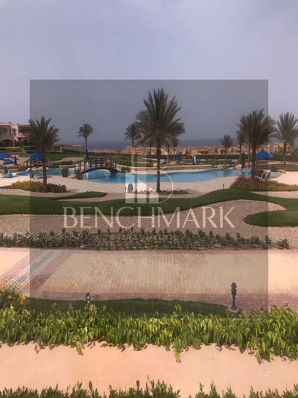 Chalet 130m for sale in La Vista Gardens Ain Sokhna, 8km from Porto Sokhna, Landscape pool View, Fully finished with cash discount. 15