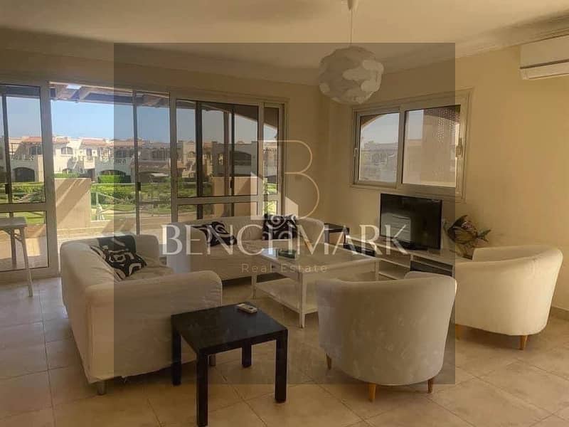 Chalet ground floor 150m for sale in La Vista Gardens Ain Sokhna, 8km from Porto Sokhna, sea view and Landscape pool View, Immediate delivery 10