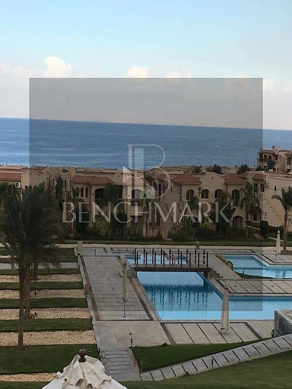 Chalet 130m for sale in La Vista Gardens Ain Sokhna, 8km from Porto Sokhna, Landscape pool View, Fully finished with cash discount. 18