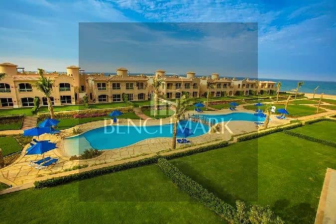 Chalet ground floor 150m for sale in La Vista Gardens Ain Sokhna, 8km from Porto Sokhna, sea view and Landscape pool View, Immediate delivery 16