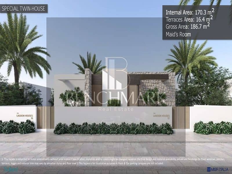 Ground Chalet 123m for sale in Solare village North Coast Fully Finished and Sea View in kilo 199 near to hacienda bay and fouka road ,in installments 5