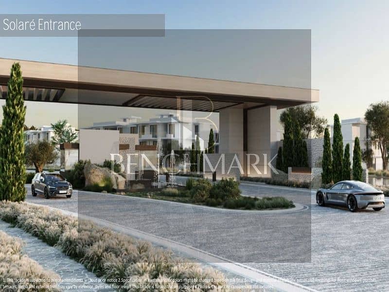 Ground Chalet 123m for sale in Solare village North Coast Fully Finished and Sea View in kilo 199 near to hacienda bay and fouka road ,in installments 7