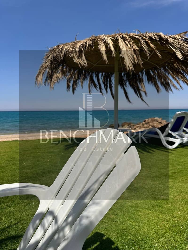 Chalet ground floor 180m for sale in La Vista Gardens Ain Sokhna, 8km from Porto Sokhna, Landscape pool View, Immediate delivery ready to move NOW 8