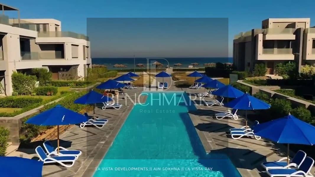 Chalet first floor 110m for sale in La Vista 4 Ain Sokhna, Fully Finished, delivery now ,pool and landscape view near to porto Sokhna and Galala city 8