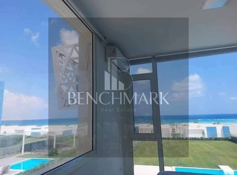 Chalet 115m for sale in Salt Village Tatweer Misr North Coast Fully Finished and sea view near the new Alamein, Sidi Abdelrahman and, Fouka bay road 16