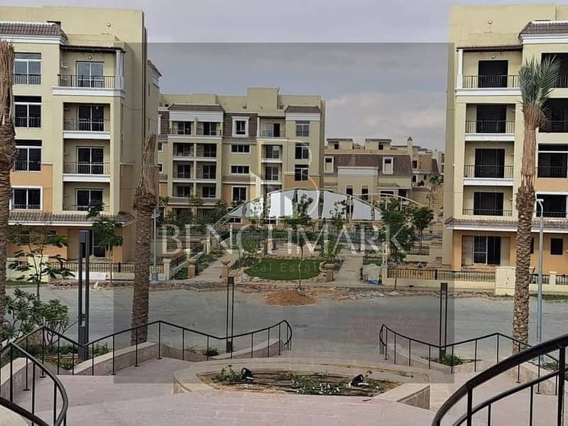 Apartment 112m for sale in Sarai Compound, Mostaqbal City, New Cairo, MNHD, Sheya residence phase, with 42% cash discount on cash 1