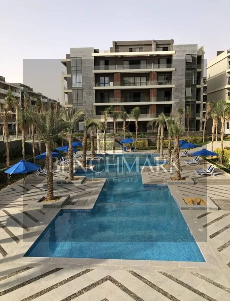 Apartment 200m with garden 40m for sale in La Vista El Patio Oro Compound the heart of the Fifth Settlement New Cairo in installments over 6 years 10