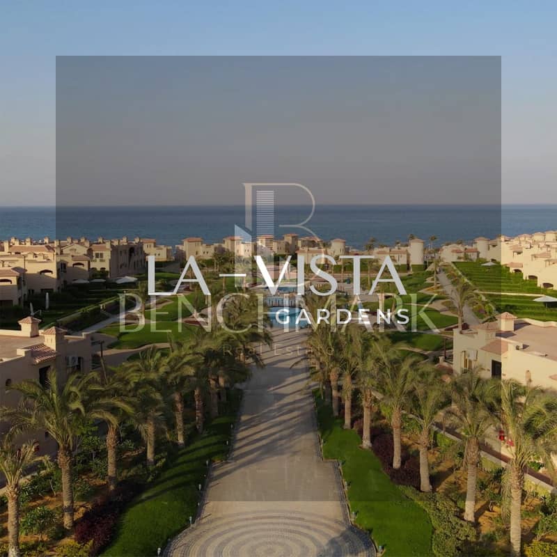 Chalet ground floor 180m for sale immediate delivery ready to move in La Vista Gardens Ain Sokhna, 8km from Porto Sokhna, Sea, Landscape and pool View 9