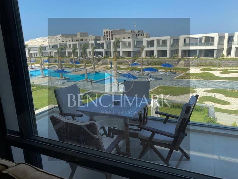 Chalet first floor 150m for sale in La Vista Ras El Hikma View on Swimmable Crystal Lagoon Fully Finished in kilo 205 near to Marassi and Cali Coast 0