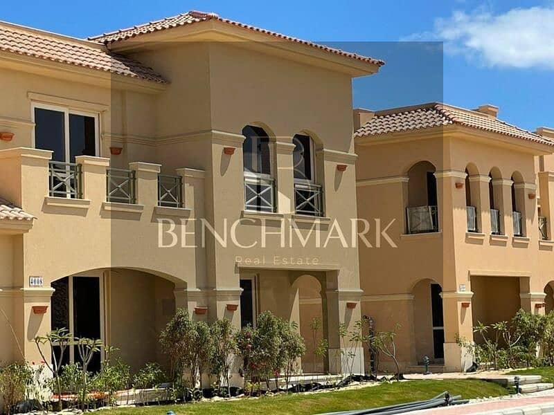 Chalet for sale, 150 meters, double view, La Vista Bay Village, North Coast, finished, installments over 7 years, next to Sol Emaar and Mountain View 6