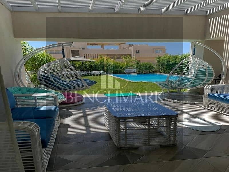 Chalet penthouse roof for sale 185m immediate delivery finished in Lavista Cascada North Coast Sidi Abdel Rahman next to Marassi and Hacienda Bay 14