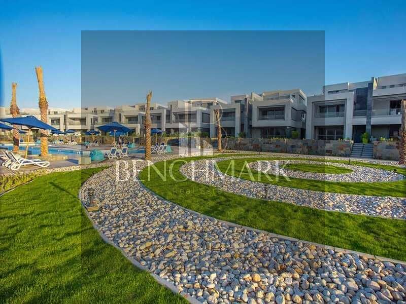 Chalet penthouse roof for sale 185m immediate delivery finished in Lavista Cascada North Coast Sidi Abdel Rahman next to Marassi and Hacienda Bay 24