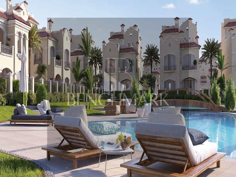 Townhouse villa 230 meters for sale, immediate delivery in La Vista City Compound, New Cairo, next to the Fifth Settlement, with a 30% discount 19