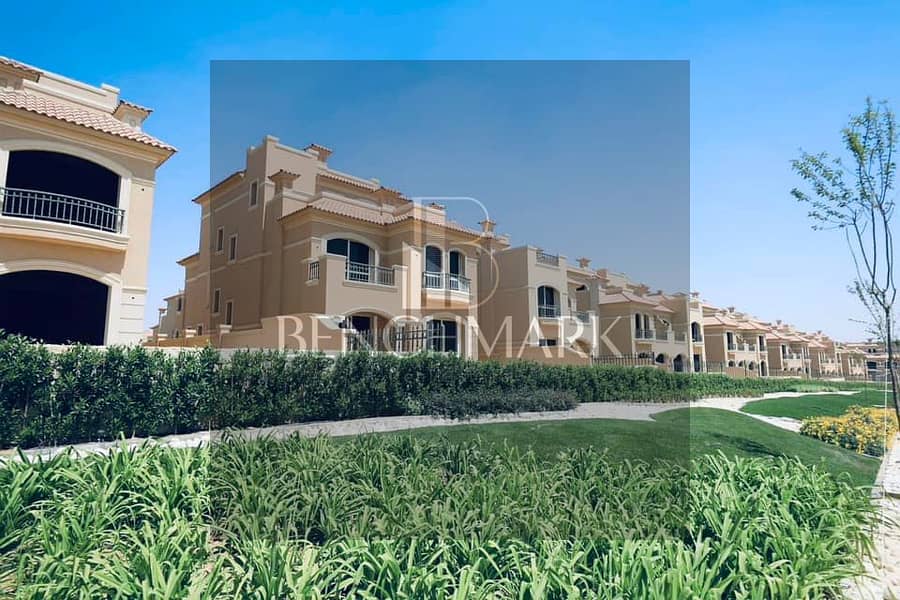 Middle townhouse villa 255m for sale with immediate delivery and installments in La Vista City Compound New Cairo next to Mivida Compound 6