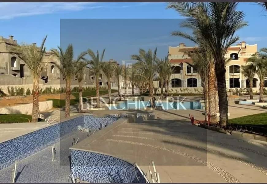 Middle townhouse villa 255m for sale with immediate delivery and installments in La Vista City Compound New Cairo next to Mivida Compound 11