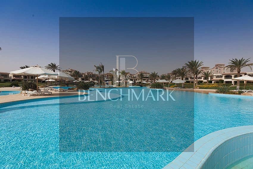 Penthouse chalet for sale, immediate delivery, 190 square meters, finished, in La Vista Topaz Ain Sokhna Village, next to Porto Sokhna, double view 4