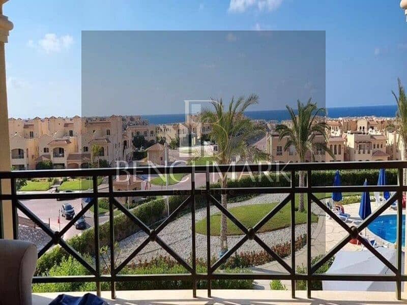 Penthouse chalet for sale, immediate delivery, 190 square meters, finished, in La Vista Topaz Ain Sokhna Village, next to Porto Sokhna, double view 25