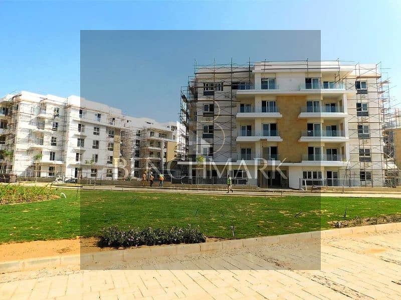 Apartment for sale 190 meters in Garden Corner Mountain View iCity October Club Park Compound next to Mall of Arabia, Sheikh Zayed entrance on 9 years 20