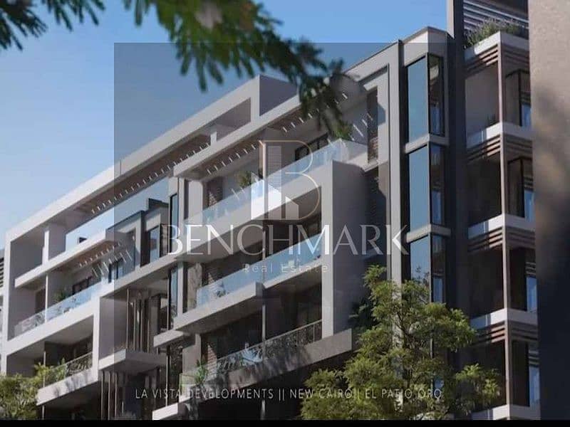 Apartment for sale, 3 rooms, immediate delivery, La Vista Patio Oro Compound, New Cairo, Fifth Settlement, next to Hyde Park, the American University 17