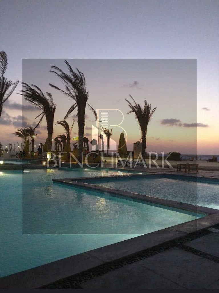 Twin house villa 4 rooms for sale delivery soon sea view La Vista Village Ras El Hekma North Coast next to Swan Lake fully finished installments 14