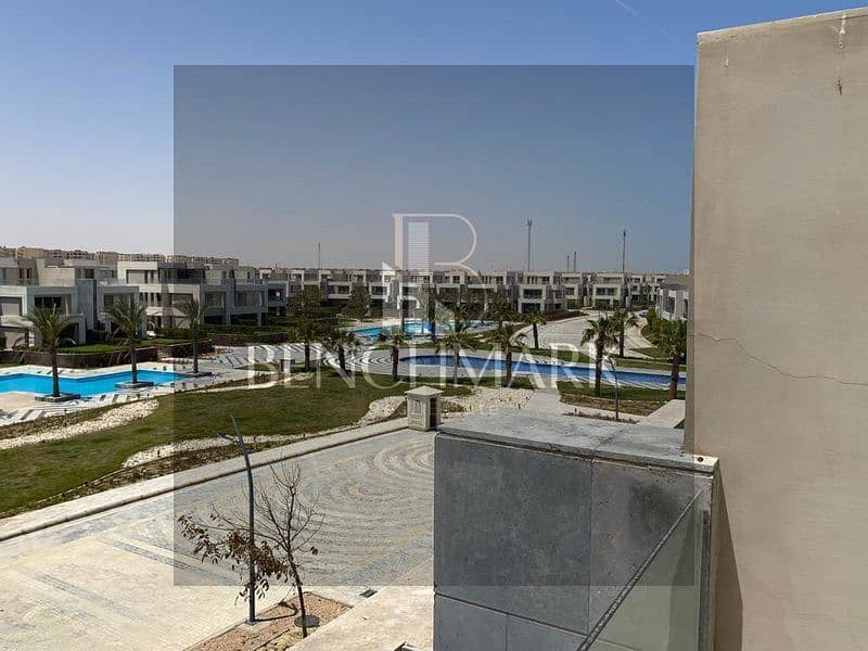 Twin house villa 4 rooms for sale delivery soon sea view La Vista Village Ras El Hekma North Coast next to Swan Lake fully finished installments 23