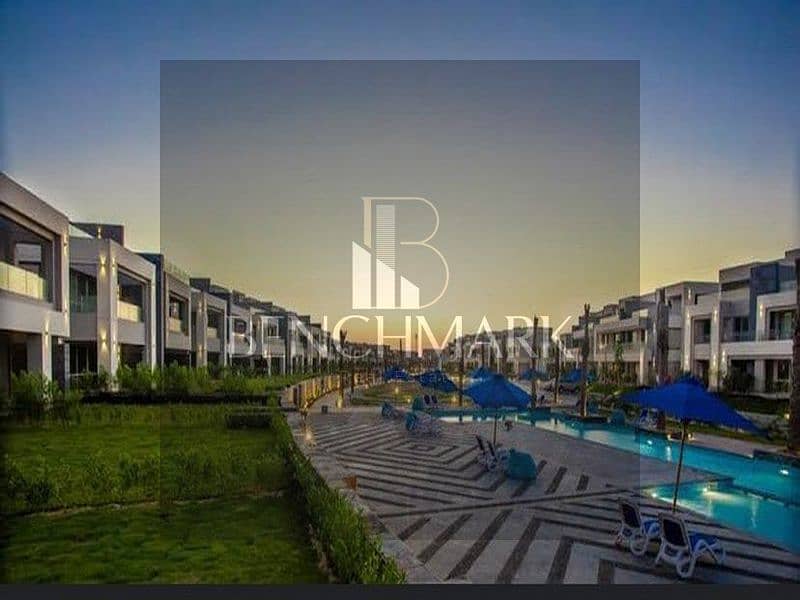 Twin house villa 4 rooms for sale delivery soon sea view La Vista Village Ras El Hekma North Coast next to Swan Lake fully finished installments 28