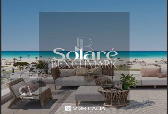 Garden chalet for sale 2Bdr fully finished installments over 10 years in Solare Misr Italy Ras El Hekma North Coast between Mountain View, Swan Lake 4