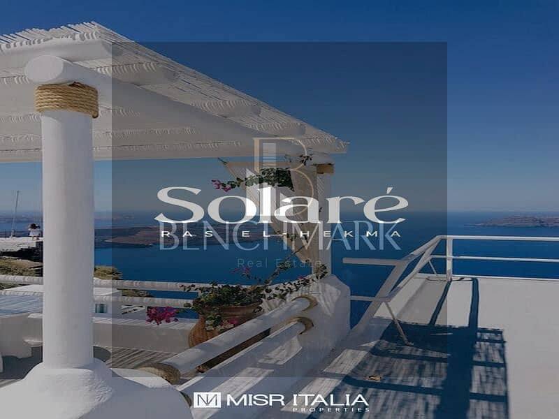 Garden chalet for sale 2Bdr fully finished installments over 10 years in Solare Misr Italy Ras El Hekma North Coast between Mountain View, Swan Lake 5