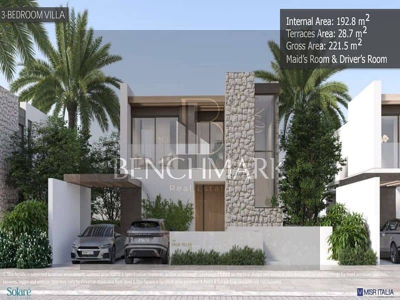 Garden chalet for sale 2Bdr fully finished installments over 10 years in Solare Misr Italy Ras El Hekma North Coast between Mountain View, Swan Lake 22