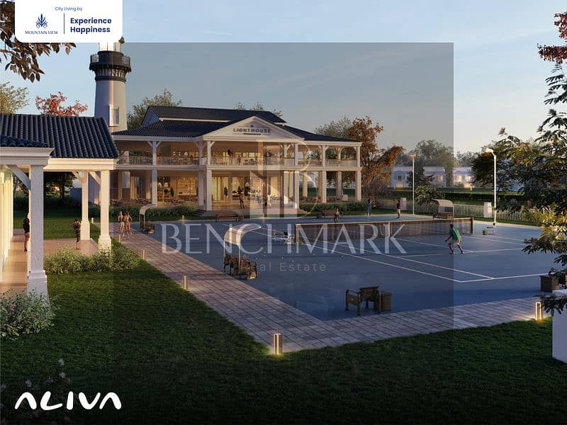 Standalone villa 350 m for sale in Aliva Mountain View Compound, Mostakbal City, New Cairo, next to Madinaty, in installments 10