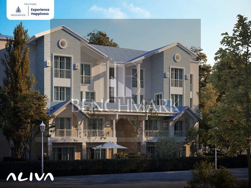 Standalone villa 350 m for sale in Aliva Mountain View Compound, Mostakbal City, New Cairo, next to Madinaty, in installments 15