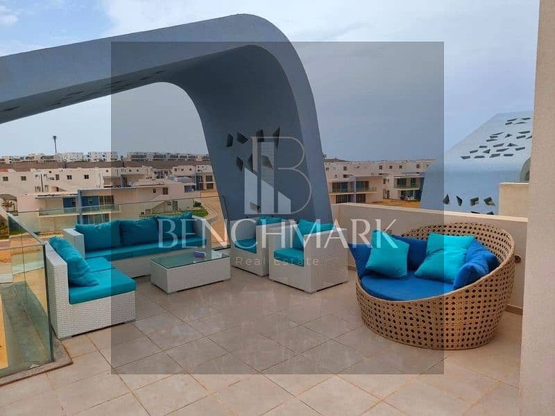 Chalet 155m for sale fully finished with discount on cash Fouka Bay North Coast Ras El Hekma Tatweer Misr double view next to SODIC, Mountain View 19