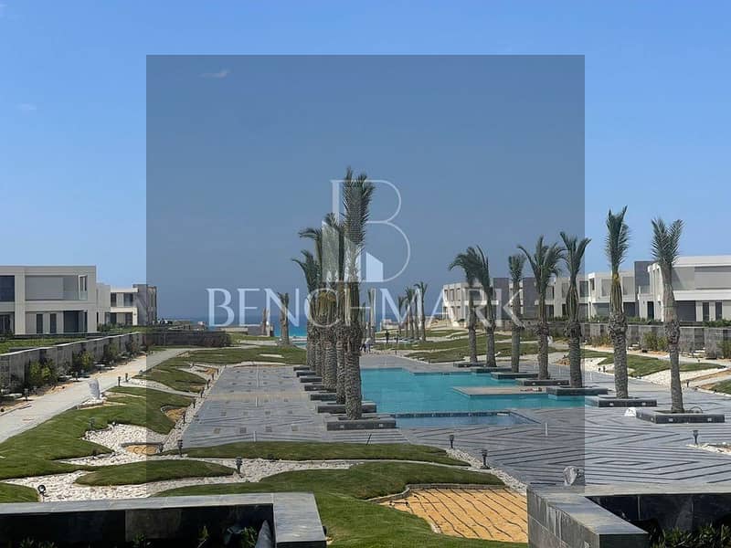 Chalet for sale 120m with garden in La Vista Village Ras El Hekma North Coast next to Swan Lake, Mountain View fully finished installments over 7years 26